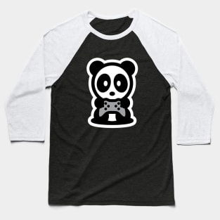 Gamer Panda Baseball T-Shirt